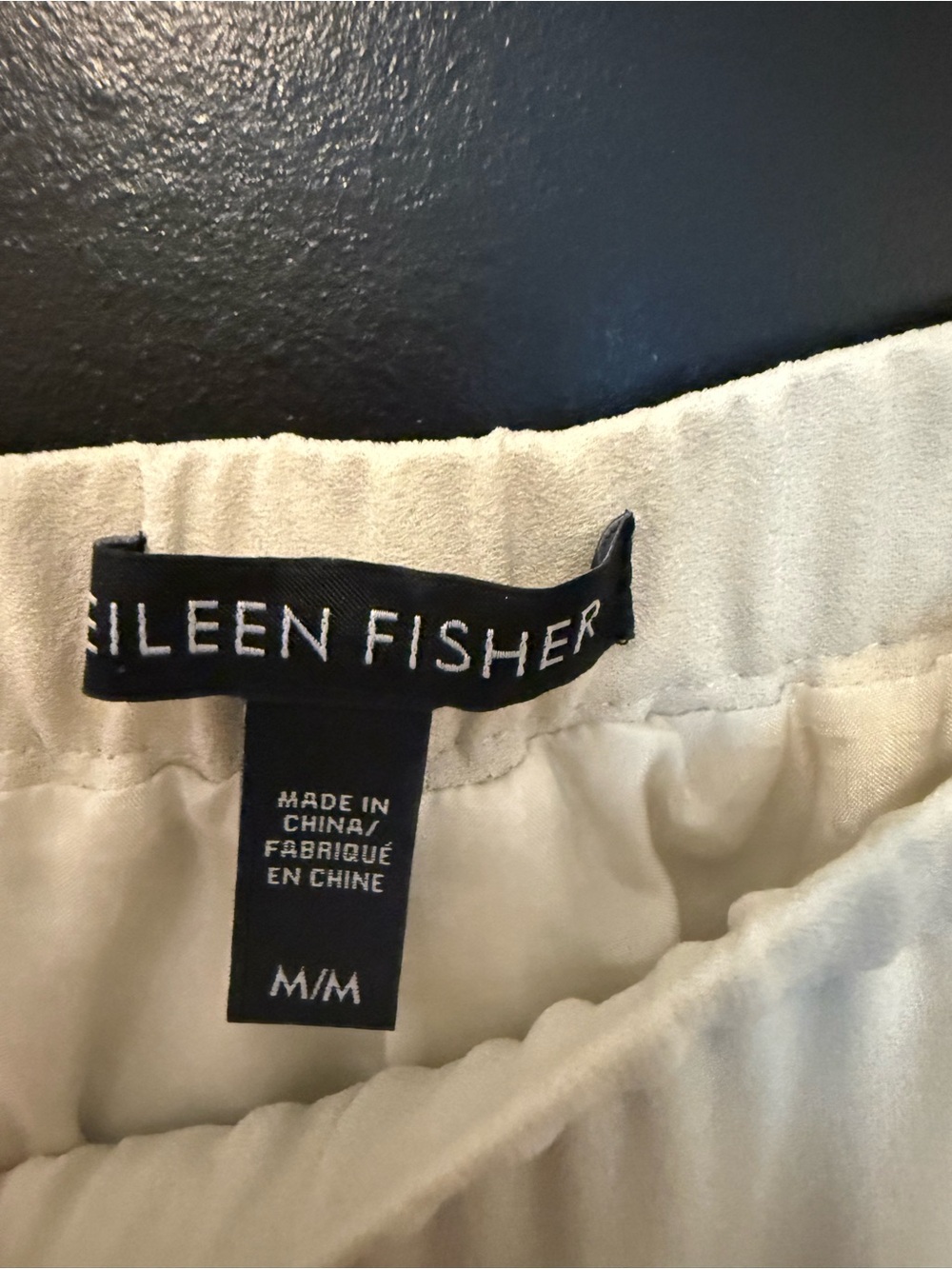 Eileen Fisher Elegant Cream lined silk Pants